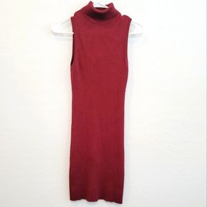 Love Republic Red Bodycon Turtle Neck Dress Large